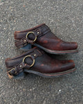 AGED SADDLE BOOTS