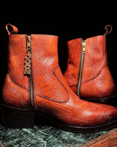 BRONZE CARVED BOOTS